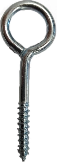 Zamknięte oczko z gwintem 25 × 10 × 3 mm, ocynkowane (400 szt.)