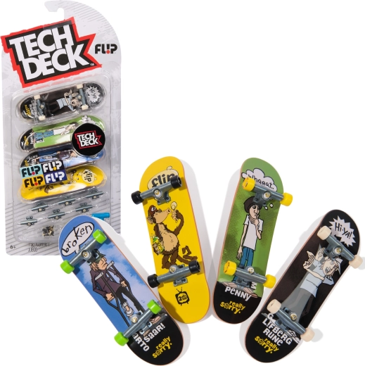 Zestaw fingerboardów Tech Deck 4 mini deskorolki do złożenia Flip