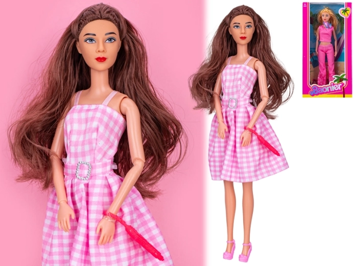 Modna lalka 29 cm ze stylową torebką