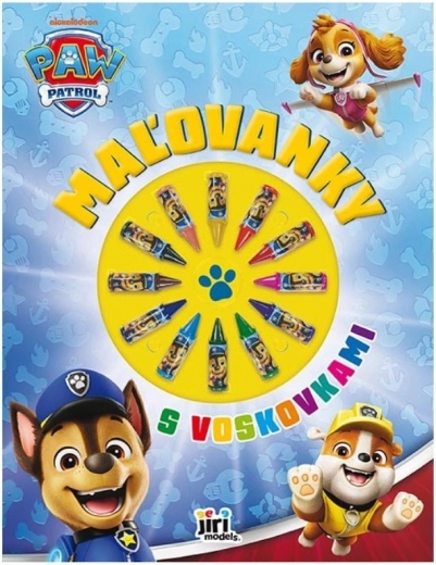 Kolorowanki z kredkami świecowymi Psi Patrol