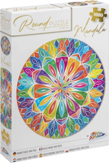 Okrągłe puzzle Mandala 1000 elementów (68 cm)