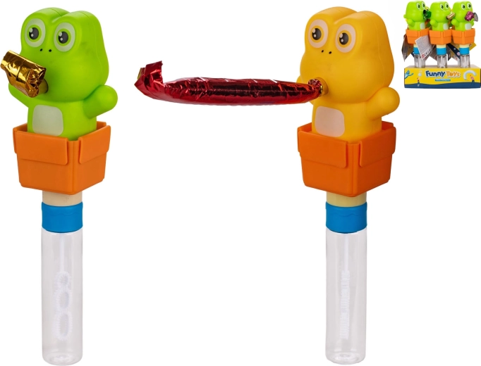 Bańkopiłka żaba z imprezową trąbką