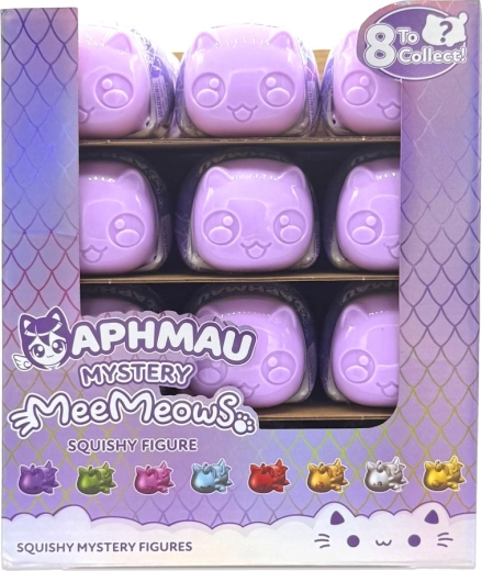 Aphmau Mystery MeeMeows – ugniatana figurka kotka w kapsule (niespodzianka)