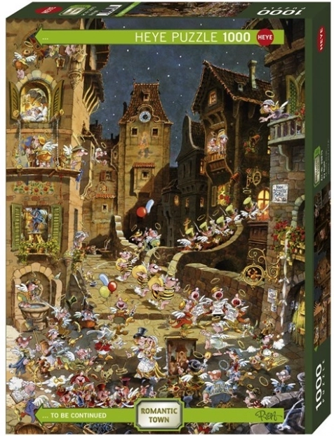 Puzzle 1000 elementów – romantyczne miasto, noc