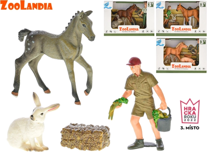 Zoolandia farma – zestaw zwierzątek i akcesoriów (4 rodzaje) w pudełku