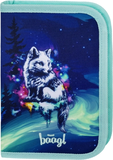 Jednopiętrowy piórnik szkolny BAAGL Aurora GRS