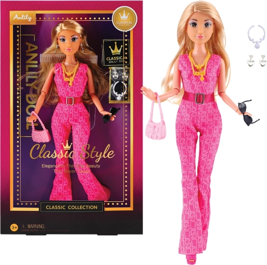 Pacynka w różowej sukience