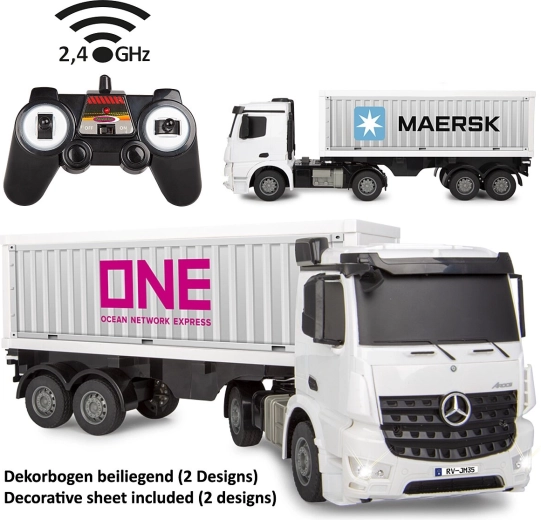 RC ciężarówka kontenerowa Mercedes-Benz Arocs 1:26 z pilotem 2,4 GHz