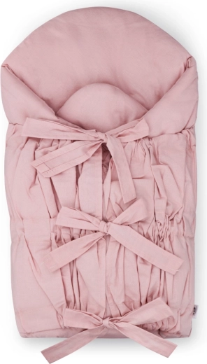 Petite&Mars sznurowany rożek Nurse z wkładką kokosową dusty pink 75 × 75 cm