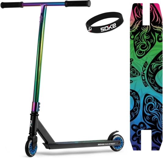 Hulajnoga wyczynowa Soke EVO street black rainbow