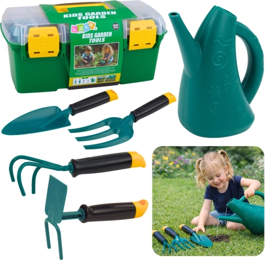 Dziecięcy zestaw ogrodniczy w walizce 6 szt.