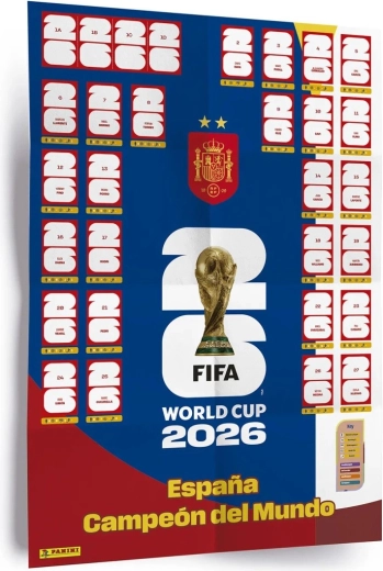 Panini FIFA World Cup 2026 plakat z naklejkami (Winner Poster Set)