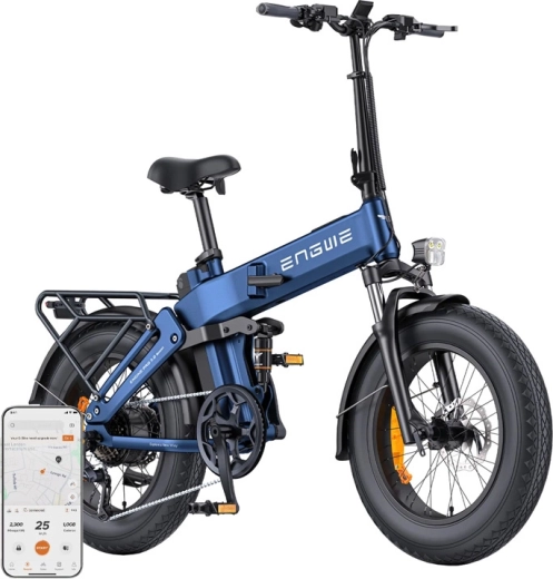 ENGWE Engine Pro 3.0 Boost składany rower elektryczny 250 W 20" niebieski
