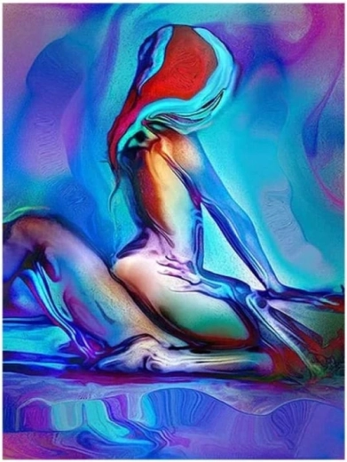 Diamentowe malowanie Kochankowie 30 × 40 cm