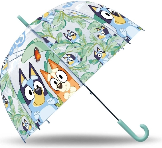 Przezroczysty parasol manualny BLUEY 46 cm