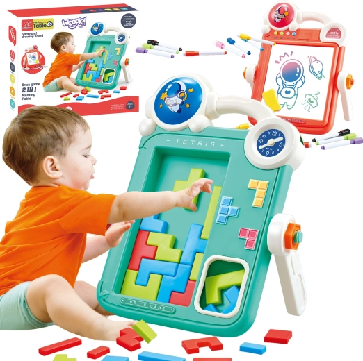 Woopie dwustronna tablica do rysowania 2 w 1 z grą Tetris