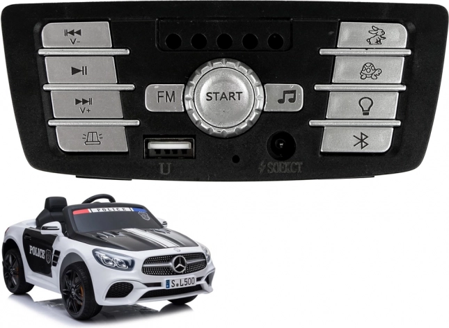 Panel muzyczny do samochodu na baterie Mercedes-AMG SL500 policja