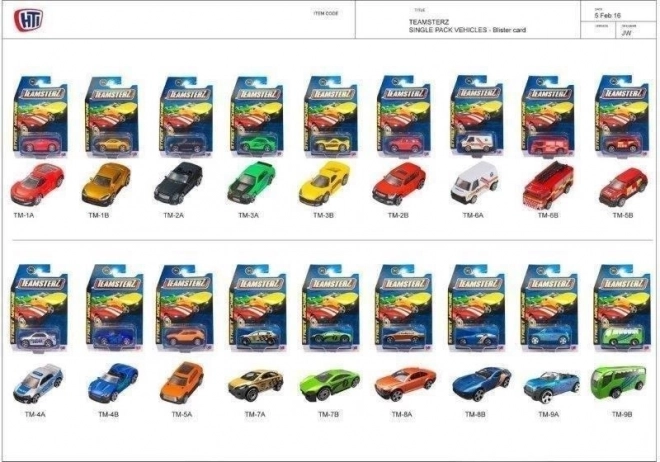 Teamsterz metalowe autka