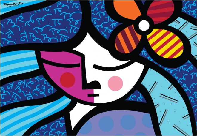 Puzzle Dziewczyna z kwiatem 1000 elementów BLUEBIRD