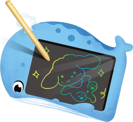 2Kids Toys dziecięcy tablet do rysowania LCD wieloryb - 1 sztuka