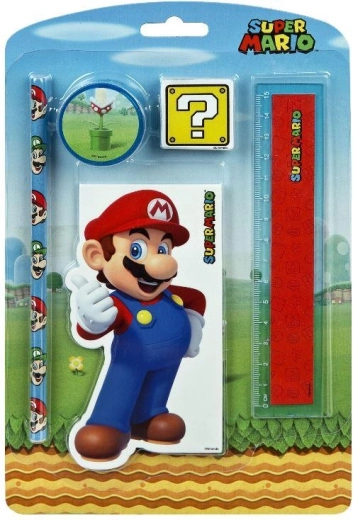 Zestaw piśmienniczy Super Mario 5 elementów