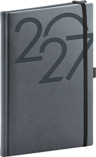 Notique tygodniowy terminarz Ajax 2027 czarny 15 × 21 cm
