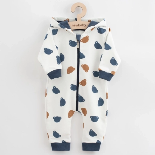 Dziecięcy dresowy kombinezon New Baby Little One niebieski