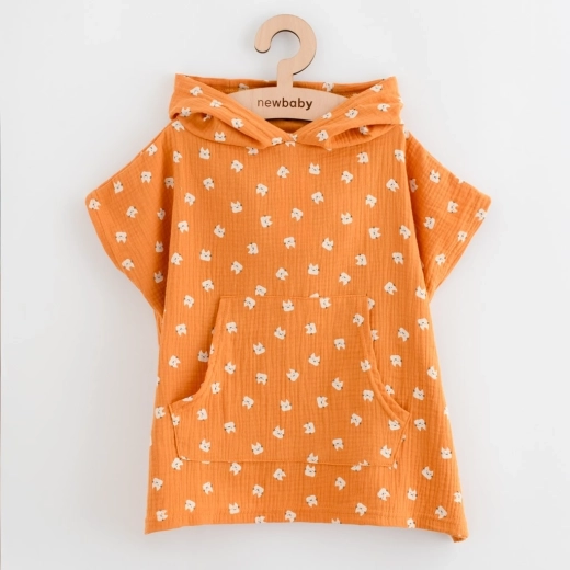 Dziecięce muślinowe ponczo New Baby Feeling Animal XS 35 cm