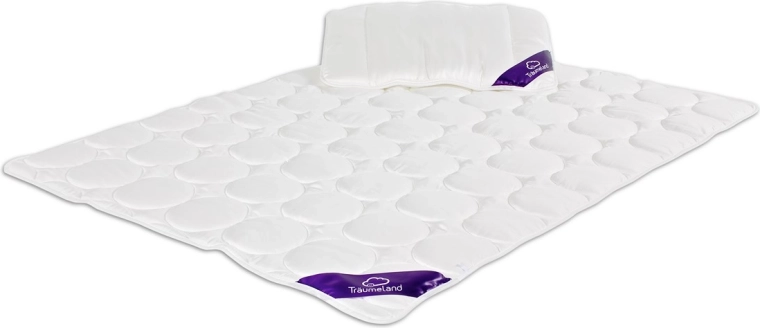 Träumeland kołderka i poduszka do kołyski Tencel 80 × 80 cm + 35 × 40 cm