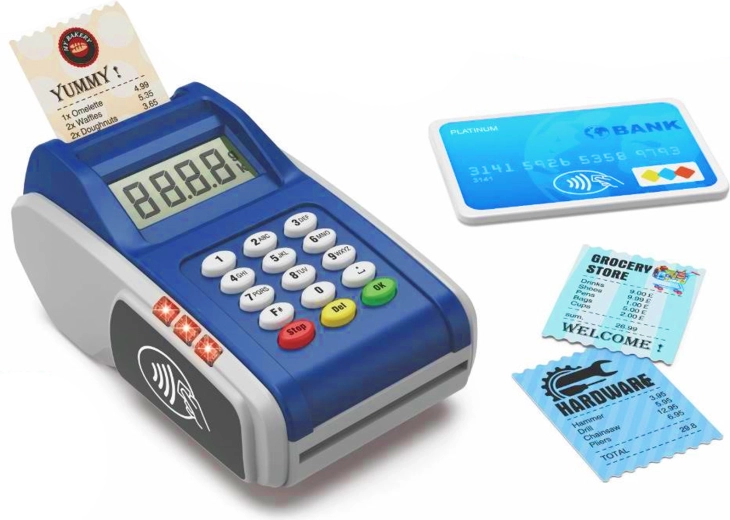 Dziecięcy elektroniczny terminal płatniczy na karty - 1 sztuka