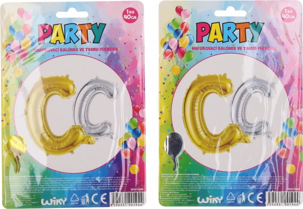 Nadmuchiwany balonik litera C 40 cm