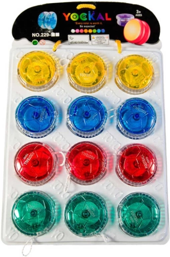 Plastikowe przezroczyste jojo 5 cm - 1 sztuka