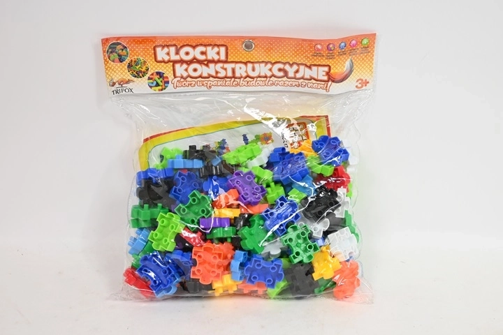 Puzzle konstrukcyjne – kolorowe klocki konstrukcyjne 130 szt.