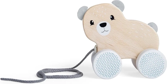 Drewniany miś na sznurku BIGJIGS TOYS