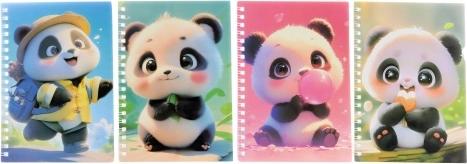Notes Panda z długopisem