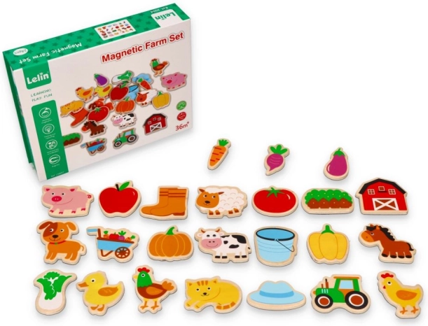 Magnesy Farma - Zestaw 24 sztuki