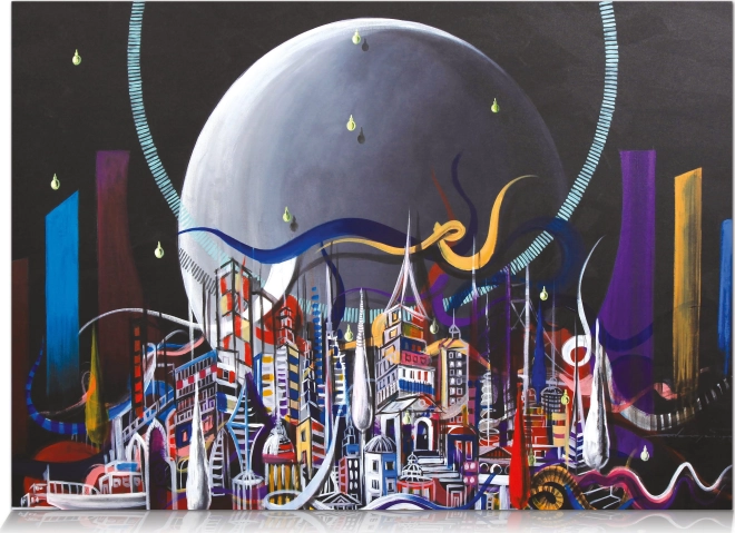 Puzzle Księżycowe miasto 1000 elementów