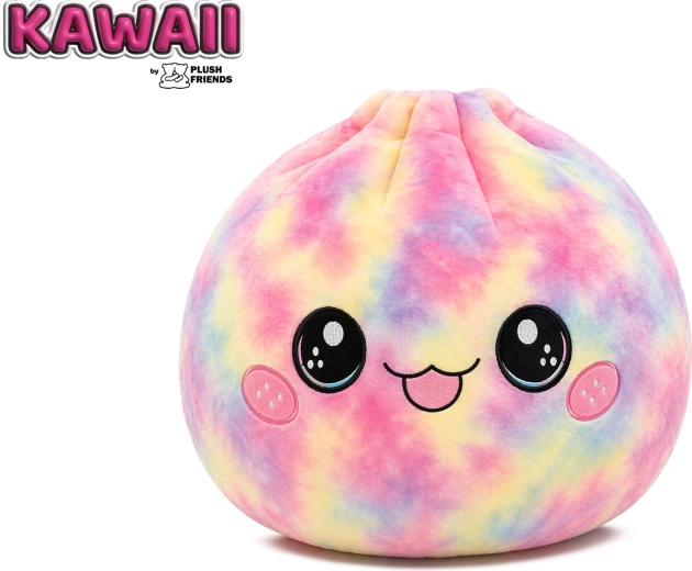 Plush Friends tęczowy pluszowy bao (pierożek) 25 cm