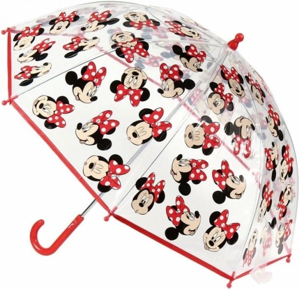 Dziecięcy ręczny przezroczysty parasol Minnie Mouse Disney
