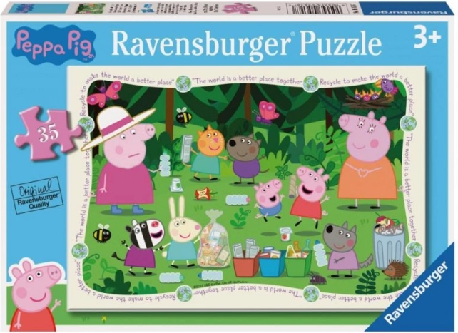 Puzzle 35 elementów Świnka Peppa