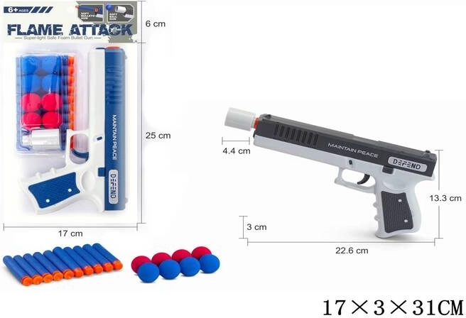 Pistolet na piankowe strzałki