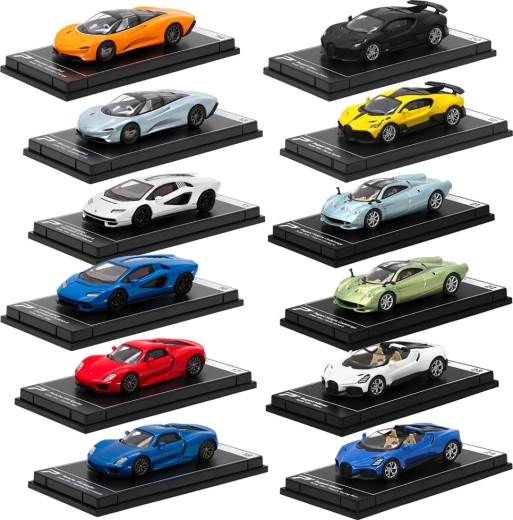 Metalowa kolekcja hipersamochodów – 12 modeli