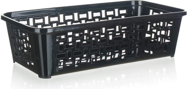 Plastowy koszyk organizer 19 × 9,7 × 5 cm, mix kolorów