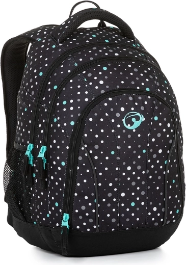 Bagmaster Supernova 23 plecak szkolny czarno-turkusowy