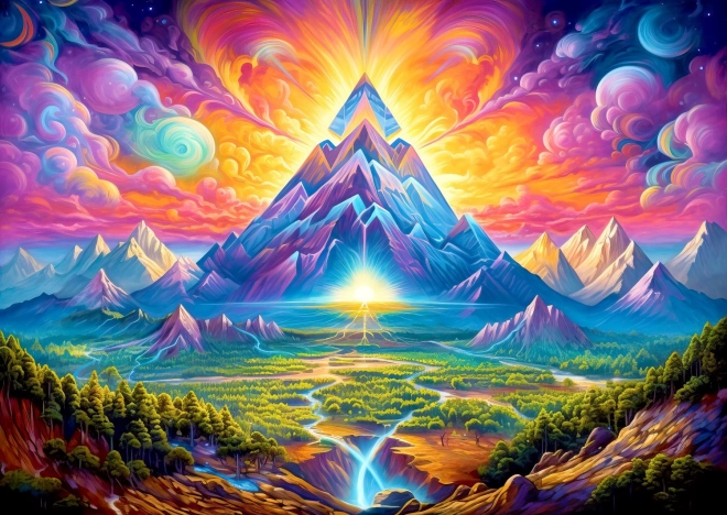 Puzzle Piramidy w Lasach 1000 elementów