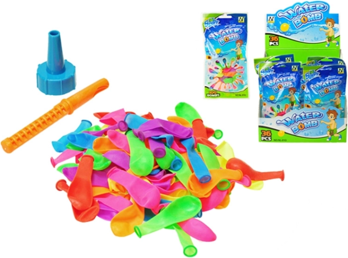 Bomby wodne – zestaw 100 baloników z nakładką do napełniania