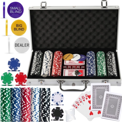 Zestaw do pokera Renew Force Royal Flush Pro 300 żetonów w aluminiowej walizce