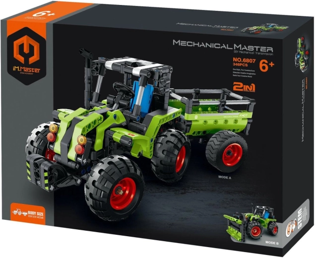 Zestaw konstrukcyjny iM.MASTER traktor z przyczepą 2 w 1, 346 elementów