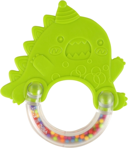 Grzechotka i gryzak dinozaur dla niemowląt