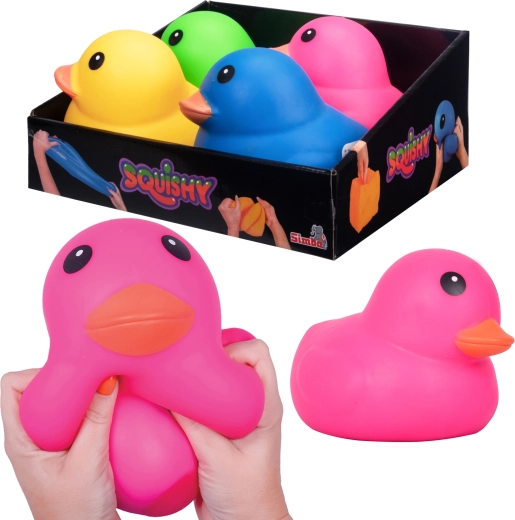 Simba różowa antystresowa kaczuszka do zgniatania Squishy 17 cm